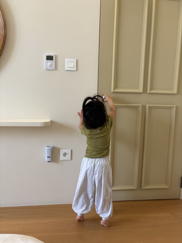 [75-125cm] 簡約質感鬆緊束口休閒長褲 #Monoceros獨角獸座