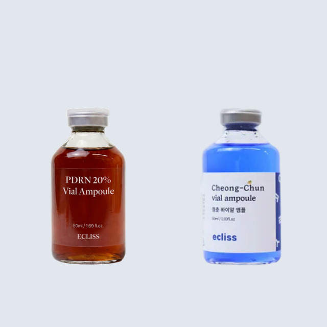 【兩全其美2件組】20%鮭魚PDRN安瓶50ml(高濃度20萬ppm)(小橘瓶)+藍銅胜肽安瓶 50ml(高濃度2620ppm)(小藍瓶)