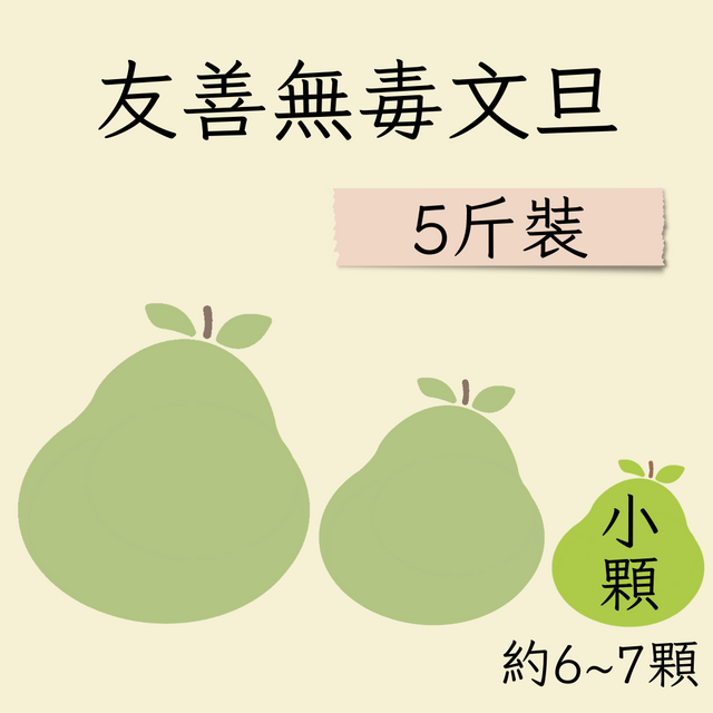 小顆友善文旦 5斤裝(約6-7顆)