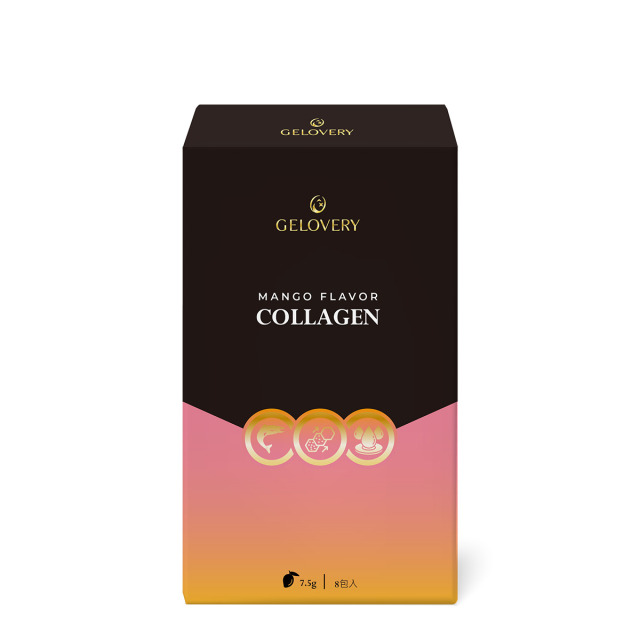 Gelovery 膠原蛋白粉包芒果風味『 單盒 8包 』首創有果粒（葷）