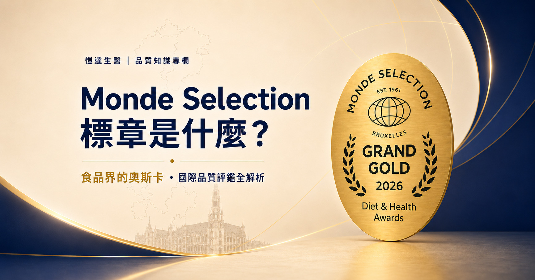 【品質評鑑全解析】Monde Selection 標章是什麼？愷達生醫帶你認識食品界的奧斯卡
