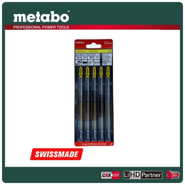 Metabo 美達寶 木工線鋸片126/4.0mmT344D5支/卡 623678000