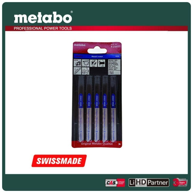 Metabo 美達寶 金屬線鋸片T118A5支/卡 623637000