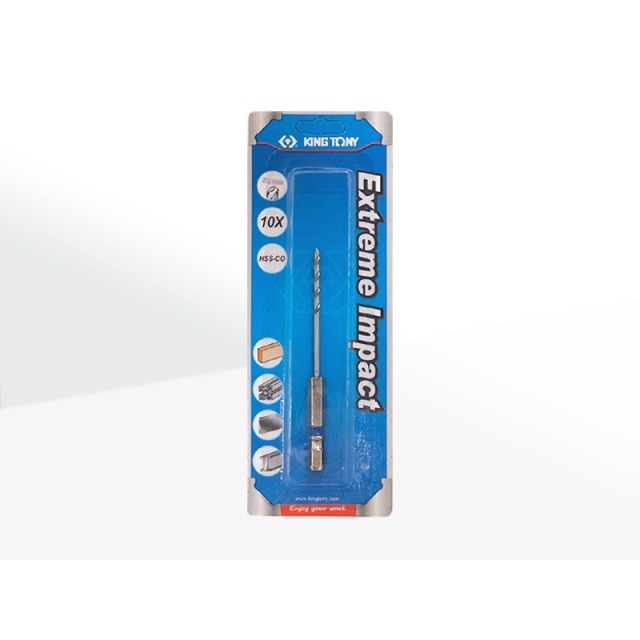 KING TONY 金統立 專業級工具 雙溝六角柄不鏽鋼鑽頭3.6mm (KT7E12136 1) 3.6mm KT7E12136