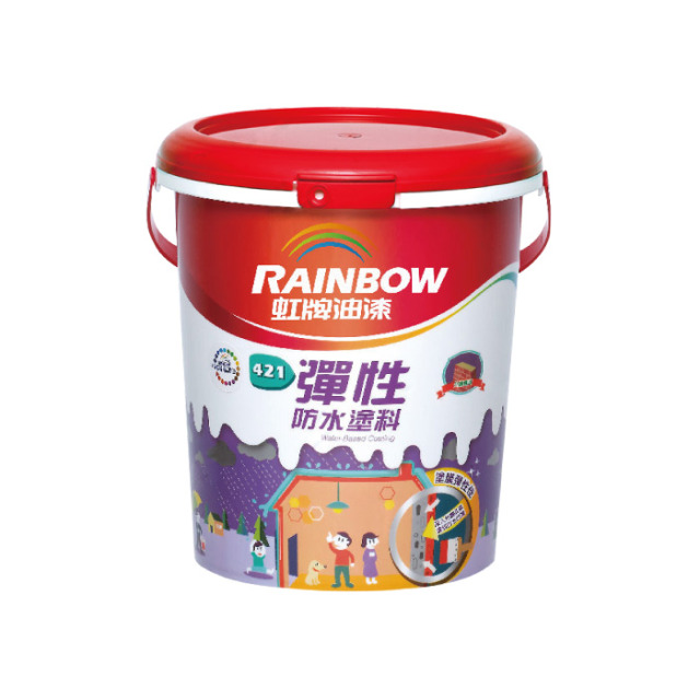 Rainbow 虹牌油漆 421彈性防水塗料 象牙-1加侖裝 421