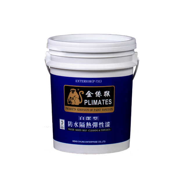 Plimates 金絲猴 P 731自潔型防水隔熱彈性漆 象牙黃-5加侖裝 P731