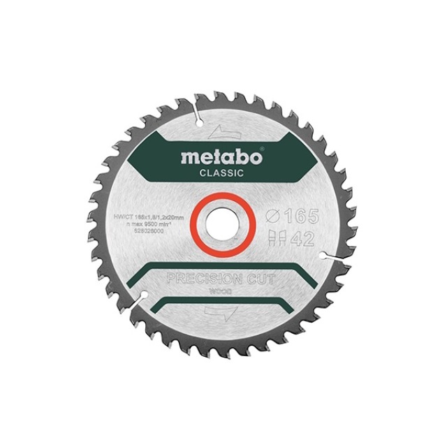 Metabo 美達寶 經典切割木工圓鋸片 628026000 165 x 1.8 x 20 mm 165 x 1.8 x 20 mm 628026000
