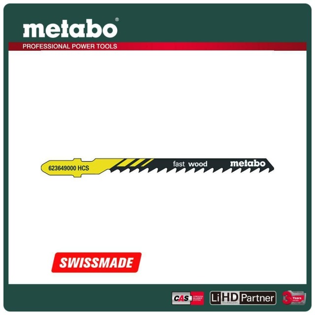 Metabo 美達寶 快速木工線鋸片74/4.0mm/6T T244D 5支/卡 623649000