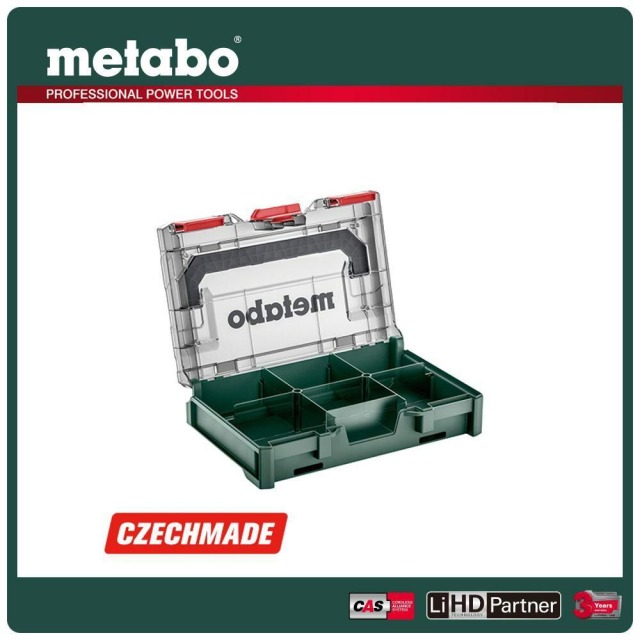 Metabo 美達寶 系統組合6格收納盒 metaBOX 63XS Organizer