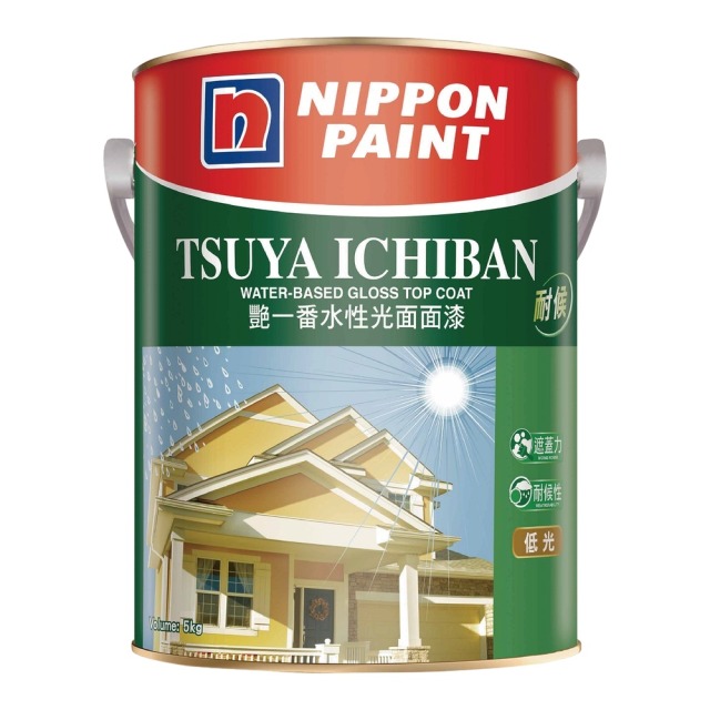 Nippon Paint 立邦 艷一番水性光面面漆 低光 5公斤裝 霜花白 Frost White OW041-4 淺系列顏色