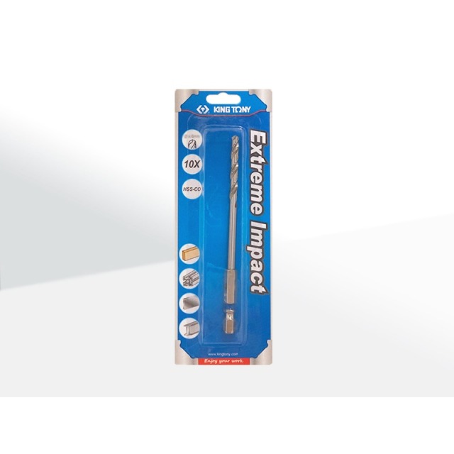 KING TONY 金統立 專業級工具 雙溝六角柄不鏽鋼鑽頭4.1mm (KT7E12141 1) 4.1mm KT7E12141