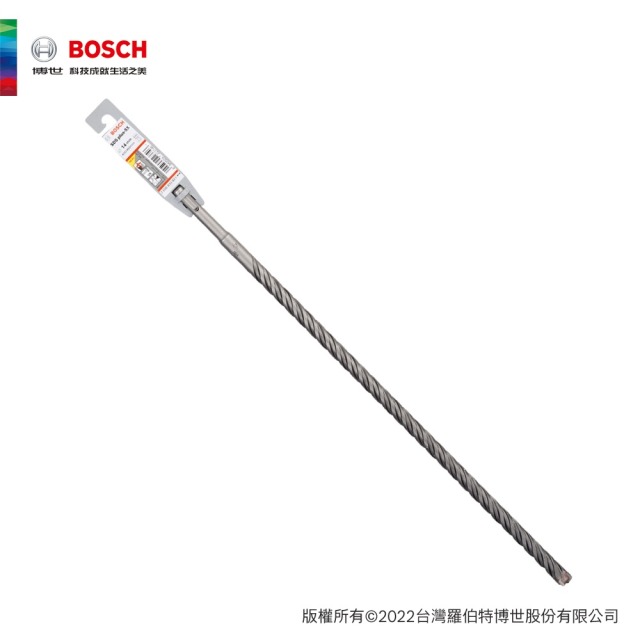 BOSCH 博世 SDS plus-5X 四溝四刃鎚鑽鑽頭 14mm 14x400x460mm