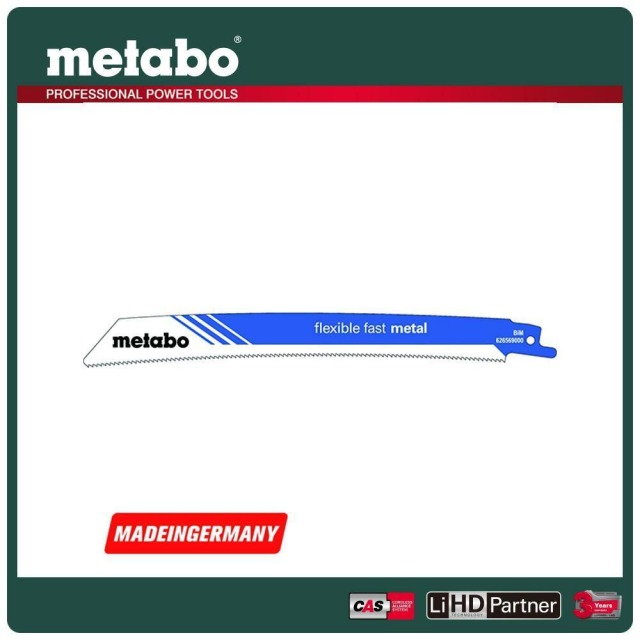 Metabo 美達寶 金屬軍刀鋸片225/1.8mm/14T5支/卡 626569000