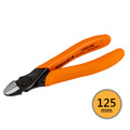 BAHCO 瑞典魚牌 電子斜口鉗 125mm 長度: 125 mm
鉗口長度: 14.2 mm
最大開口: 1 mm
重量: 90 g
剪切能力 (銅線): Φ3.5 mm
剪切能力 (鐵線): Φ1.8 mm
剪切能力 (鋼琴線): Φ1.6 mm 2101D-125