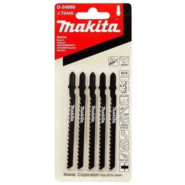 MAKITA 牧田 線鋸片T244D(5入)-木材用 D-34899