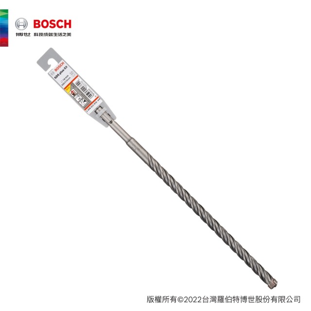 BOSCH 博世 SDS plus-5X 四溝四刃鎚鑽鑽頭 14mm 14x250x310mm