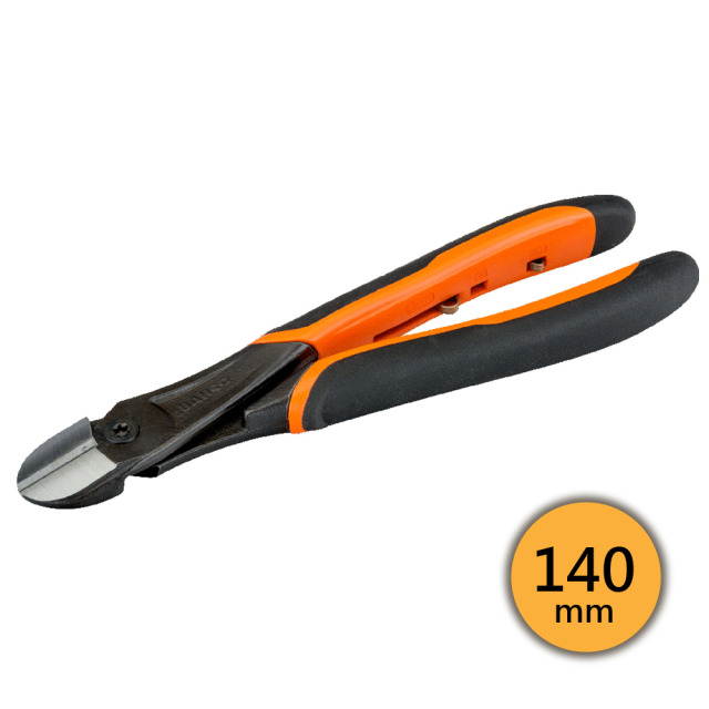 BAHCO 瑞典魚牌 強力電子斜口鉗 (ERGO™握把) 140mm 長度: 140 mm
鉗口長度: 15.9 mm
最大開口: 2 mm
重量: 110 g
剪切能力 (鐵線): Φ2.3 mm
剪切能力 (鋼琴線): Φ2.1 mm 21HDG-140
