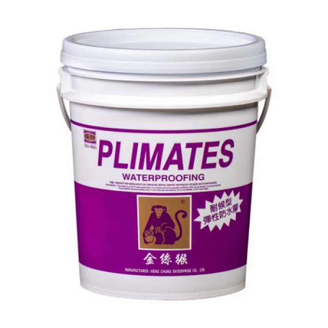 Plimates 金絲猴 P 617 水性彩色彈性防水膠 牙白-1加侖 P617