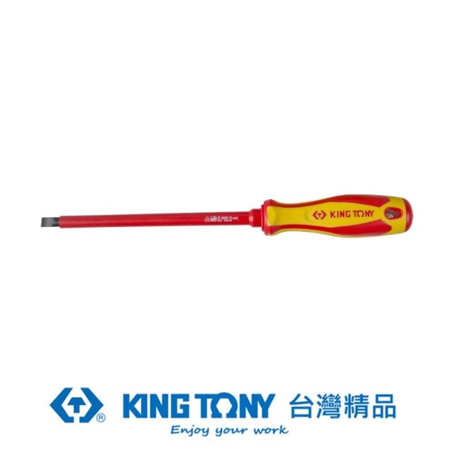 KING TONY 金統立 專業級工具一字耐電壓起子6.5mm*6’’ KT14726506