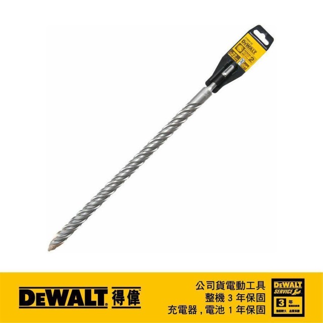 DEWALT 得偉 SDSPLUS四溝水泥鑽頭22x450x400mm DT 9604