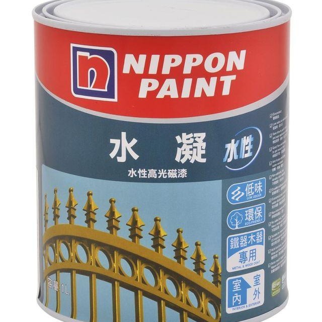 Nippon Paint 立邦 水凝水性高光磁漆 1公升裝 雲灰色 Cloudy Grey NN0063-4 雅系列顏色