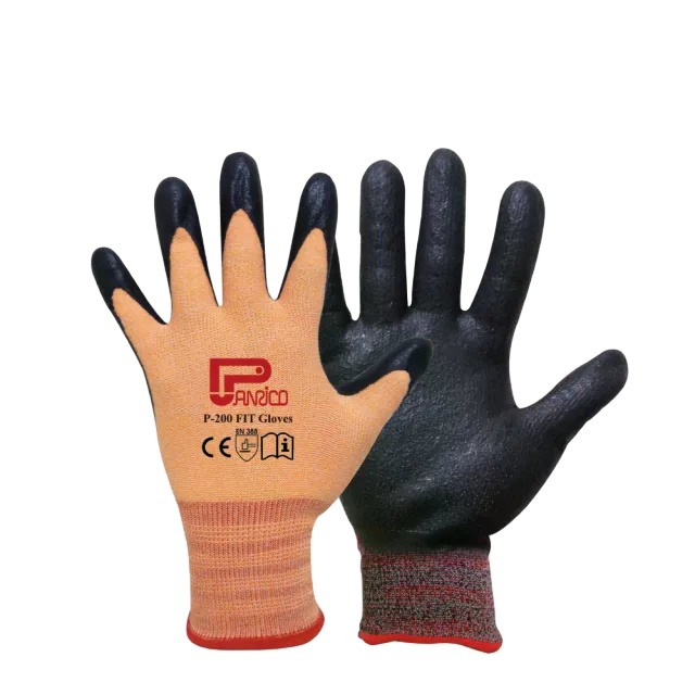 Panrico 百利世 手套 加厚型止滑耐磨/FIT/橘(韓國製造) S J-GF001(S)/OR