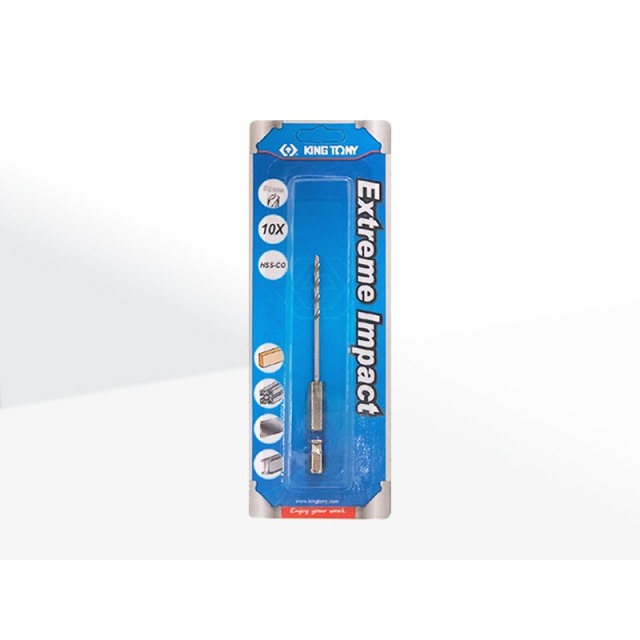KING TONY 金統立 專業級工具 雙溝六角柄不鏽鋼鑽頭2.1mm (KT7E12121 1) 2.1mm KT7E12121