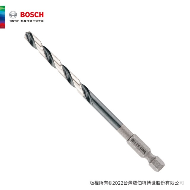 BOSCH 博世 5.5mm HSS-G 鐵工鑽頭 1/4