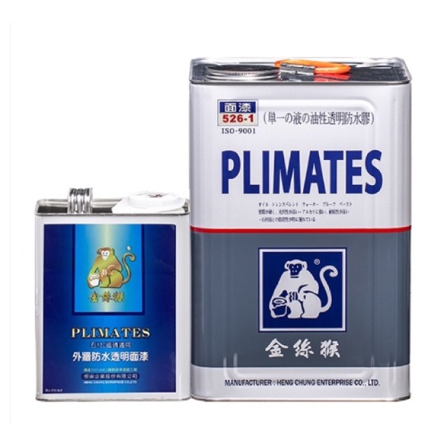 Plimates 金絲猴 P 526 1 磁磚專用透明漆 透明-1加侖 P5261