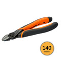 BAHCO 瑞典魚牌 電子斜口鉗 (ERGO™握把) 140mm 長度: 140 mm
鉗口長度: 16.4 mm
最大開口: 1.5 mm
重量: 120 g
剪切能力 (銅線): Φ3.7 mm
剪切能力 (鐵線): Φ2.0 mm
剪切能力 (鋼琴線): Φ1.8 mm 2101G-140