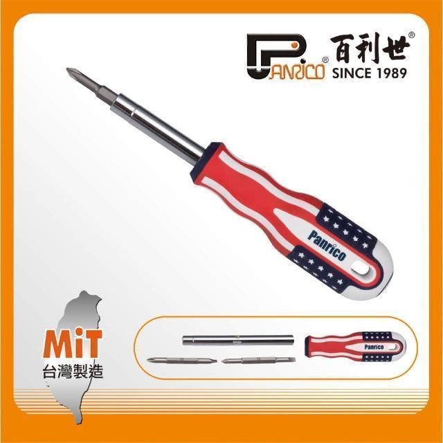 Panrico 百利世 美國旗可替換式六用螺絲起子 FM56C-614075