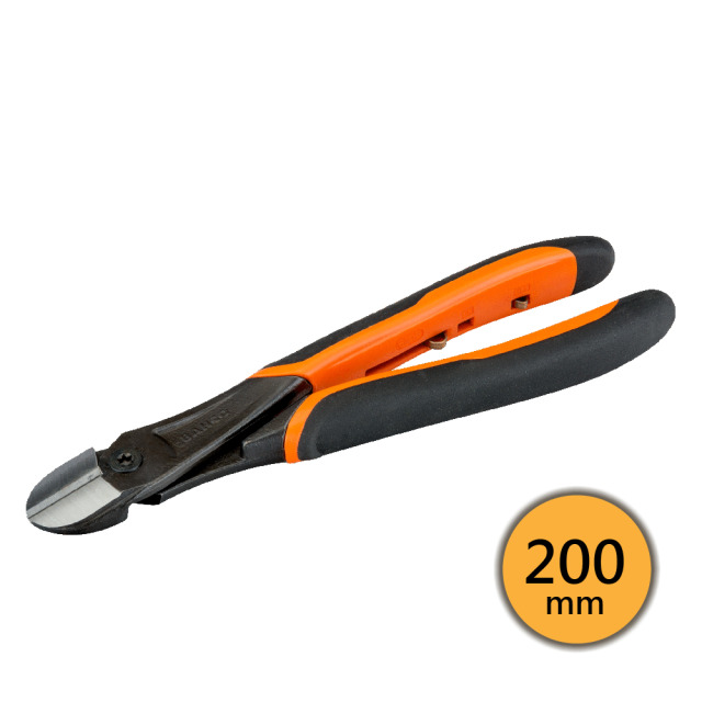 BAHCO 瑞典魚牌 強力電子斜口鉗 (ERGO™握把) 200mm 長度: 200 mm
鉗口長度: 22.4 mm
最大開口: 2.8 mm
重量: 270 g
剪切能力 (鐵線): Φ3.3 mm
剪切能力 (鋼琴線): Φ2.8 mm 21HDG-200