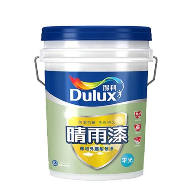 Dulux 得利塗料 A924 晴雨漆外牆耐候漆 亮光 亮光白色-1加侖裝 A924