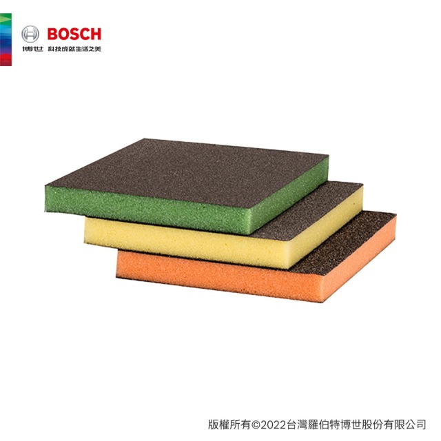 BOSCH 博世 海綿砂紙 S473(扁型三件套裝組)