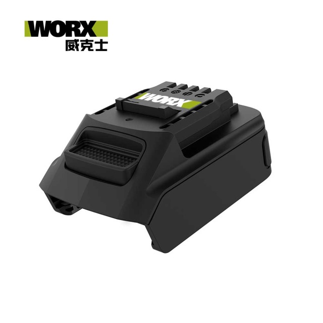 WORX 威克士 20V鋰電池轉換器(WA4600 橘色系列機子可轉接綠色電池) 20V; 橘色系列機子可轉接綠色電池 WA4600