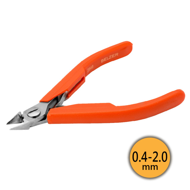 BAHCO 瑞典魚牌 錐形頭微型電子斜口鉗 (微突切口) 0.4-2.0mm 長度: 125 mm
鉗口長度: 16 mm
重量: 88 g
剪切能力: Φ0.4-2.0 mm 2648