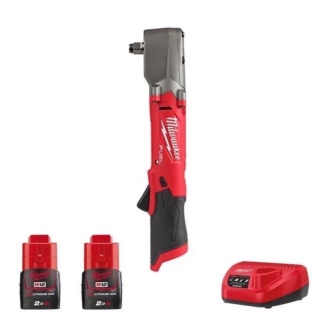 Milwaukee 美沃奇 12V鋰電無碳刷4分直角衝擊扳手 M12FRAIWF12-202B