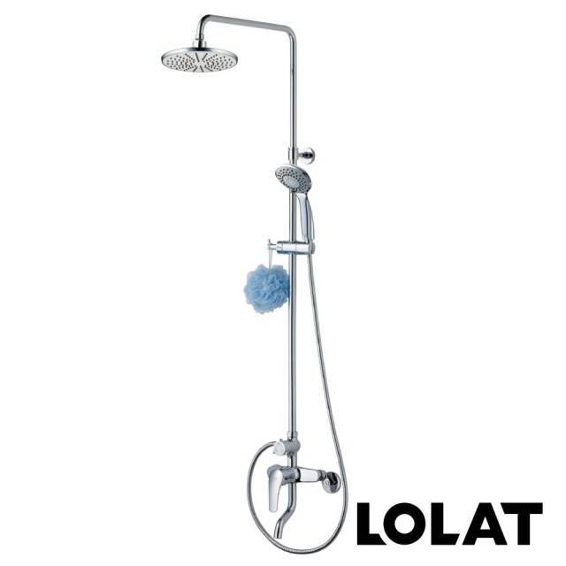 LOLAT 羅力 簡約花灑SPA沐浴水龍頭/出水量大鉻 SNN1333K