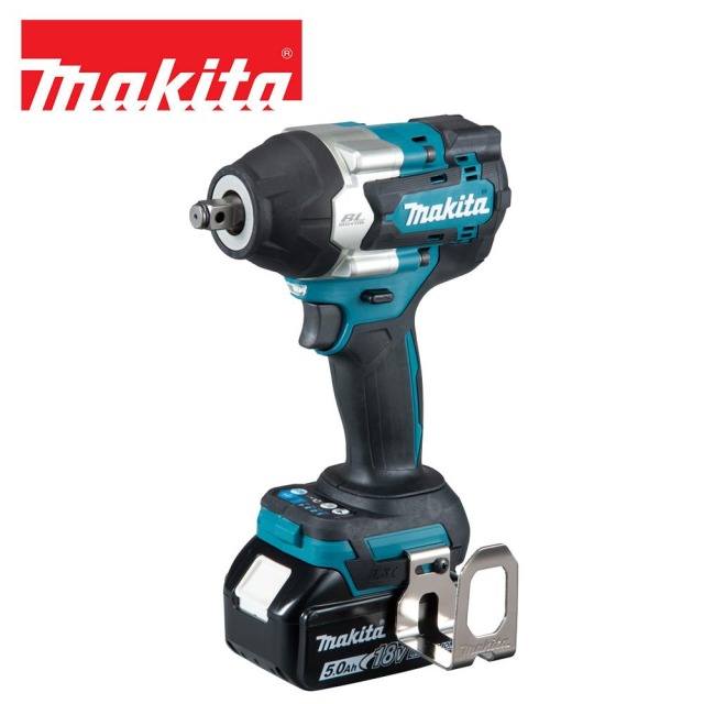 MAKITA 牧田 18V充電式無刷套筒扳手6.0Ah雙電組 DTW700RGJ