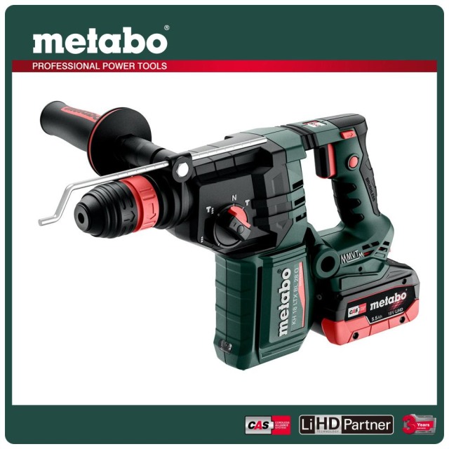 Metabo 美達寶 18V鋰電快拆式無刷三用鎚鑽-5.5HD雙電套裝組 KH 18 LTX BL 28 Q