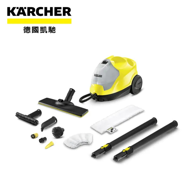KARCHER 德國凱馳 家用高壓蒸氣清洗機 測試證書*去除冠狀病毒達99.999%與細菌達99.99%*
 清潔效率：100
 加熱功率：1600
 最高蒸氣壓力 (bar)：3.5
 電線長度(公尺)：4
 加熱時間：4
 鍋爐容量 (l)：0.5
 水槽容量(公升) (l)：0.8
 電力供應(伏特)：1 - 110 - 60
 不含配件的重量(公斤)：4.05 SC4 EasyFix