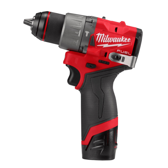 Milwaukee 美沃奇 12V鋰電無碳刷震動電鑽 2.5Ah+5.0Ah高輸出雙電套裝組 M12FPD2-5252X