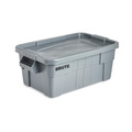 Rubbermaid 樂柏美 BRUTE帶蓋搬運箱53L(灰色) 灰色 FG9S3000GRAY