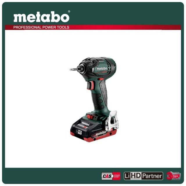 Metabo 美達寶 18V鋰電無刷衝擊起子機4.0Ah套裝組隨附攜帶箱 SSD 18 LTX 200 BL