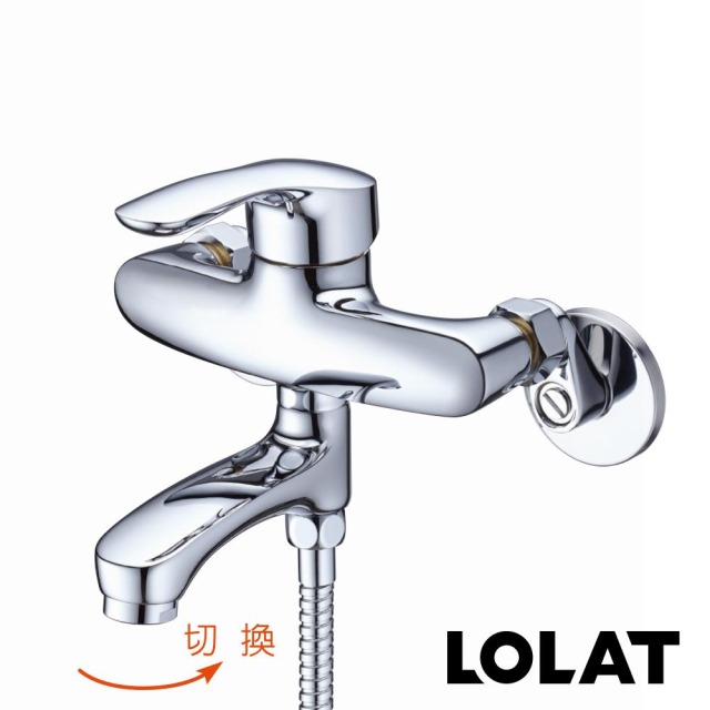 LOLAT 羅力 一指切換小淋浴水龍頭/鉻 SNM1485H