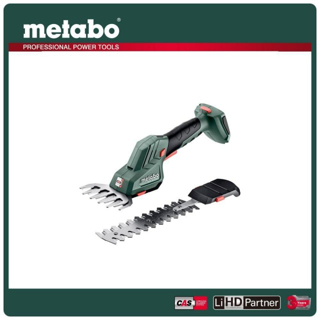 Metabo 美達寶 18V鋰電手持草坪修剪機4.0Ah單電套裝組隨附工具袋 SGS 18 LTX Q