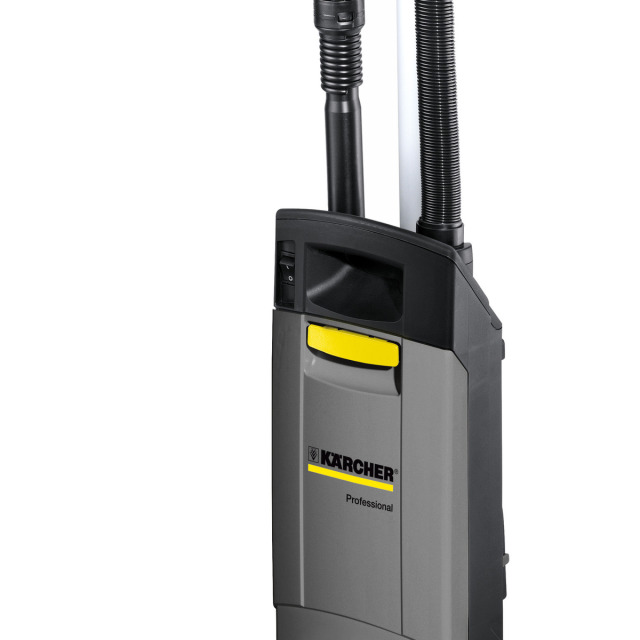 KARCHER 德國凱馳 直立滾刷吸塵器 電力供應(伏特)：110 - 127V / 50 - 60Hz 工作寬度(公厘)：38 真空度(毫巴/千帕)：207 / 20.7 空氣流量(升/秒)：48 集塵桶容量(公升) (l)：5.5 標準寬度(公厘)尺寸大小：35 電線長度(公尺)：12 噪音量(分貝)：68 不含配件的重量(公斤)：9.2 CV 38/1