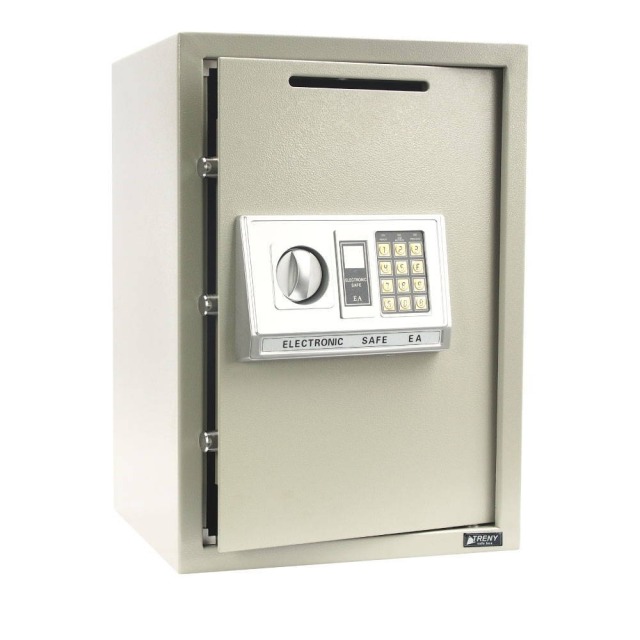 TRENY 三鋼牙 電子式側投入型保險箱 大 大