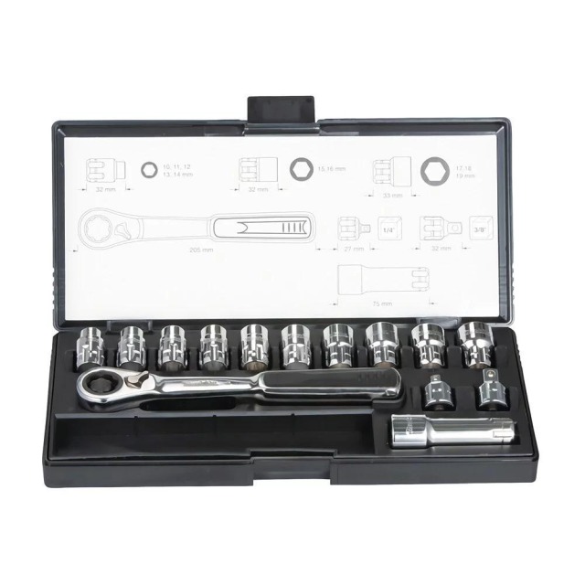 MAKITA 牧田 貫通型套筒扳手14支組 B-65595