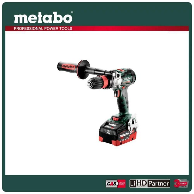 Metabo 美達寶 18V鋰電無刷電鑽攻牙機-快拆5.5Ah套裝組 GB 18 LTX BL Q I